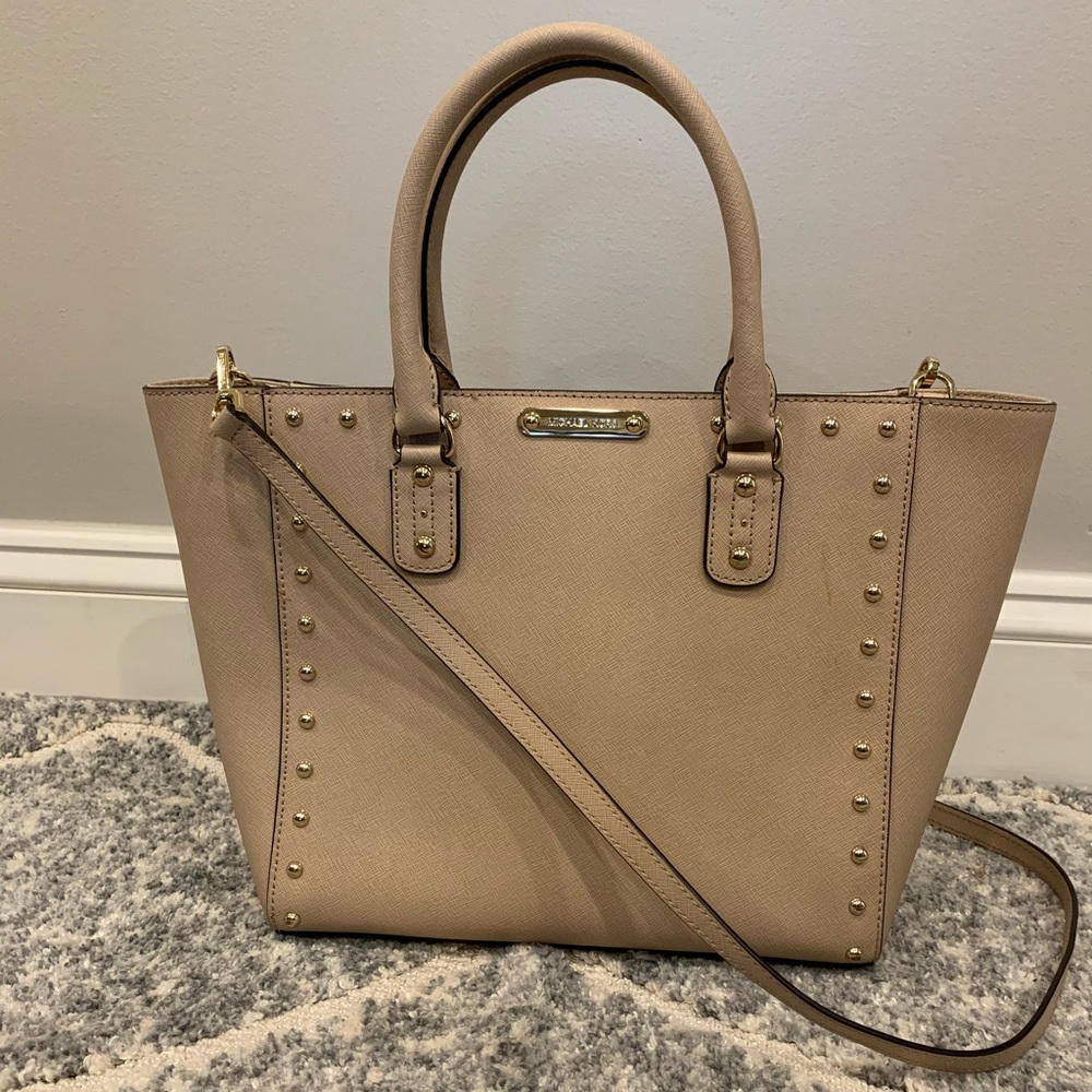 Michael Kors Sandrine Stud Blush Tote